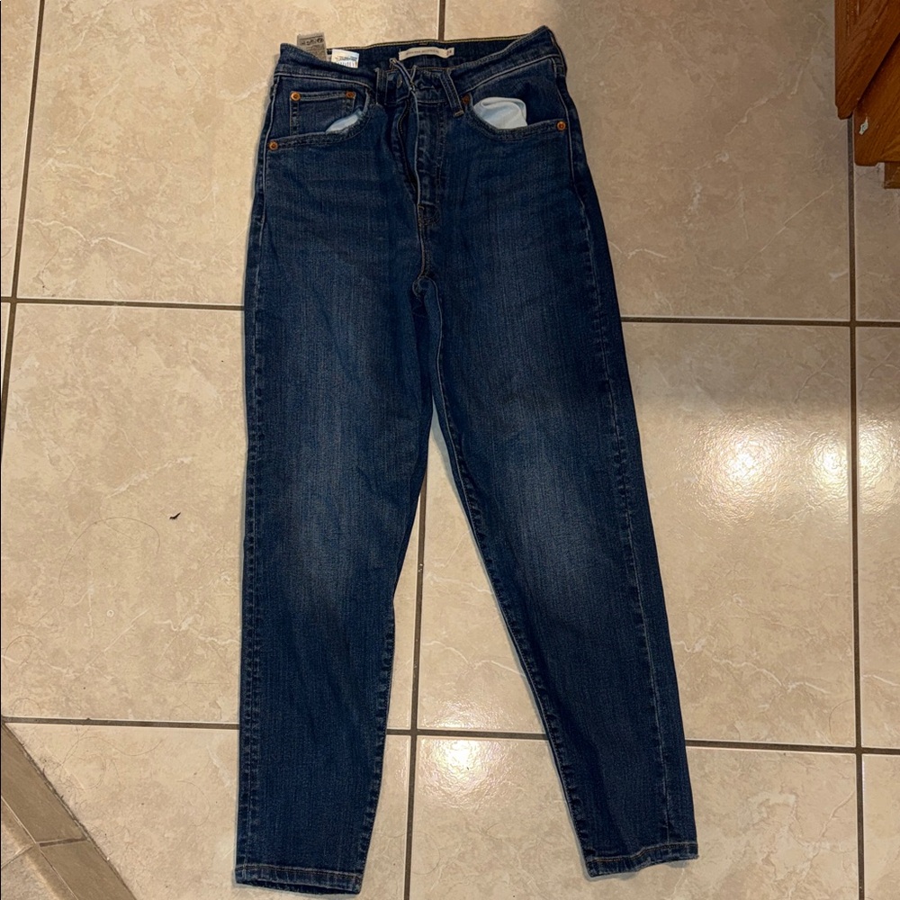 Levi's Women's Boyfriend Jeans - Dark Blue